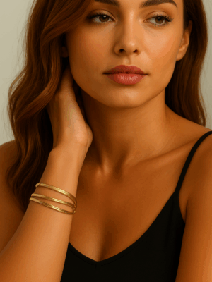 Gold Üçlü Bileklik